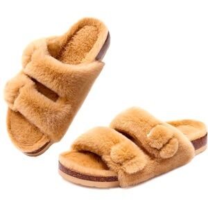 Fuzzy Slide Sandals